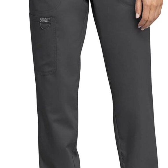 Cherokee Pants - Stylish Women's Scrub Pants - Mid Rise Tapered Leg, Machine Washable & Versatile